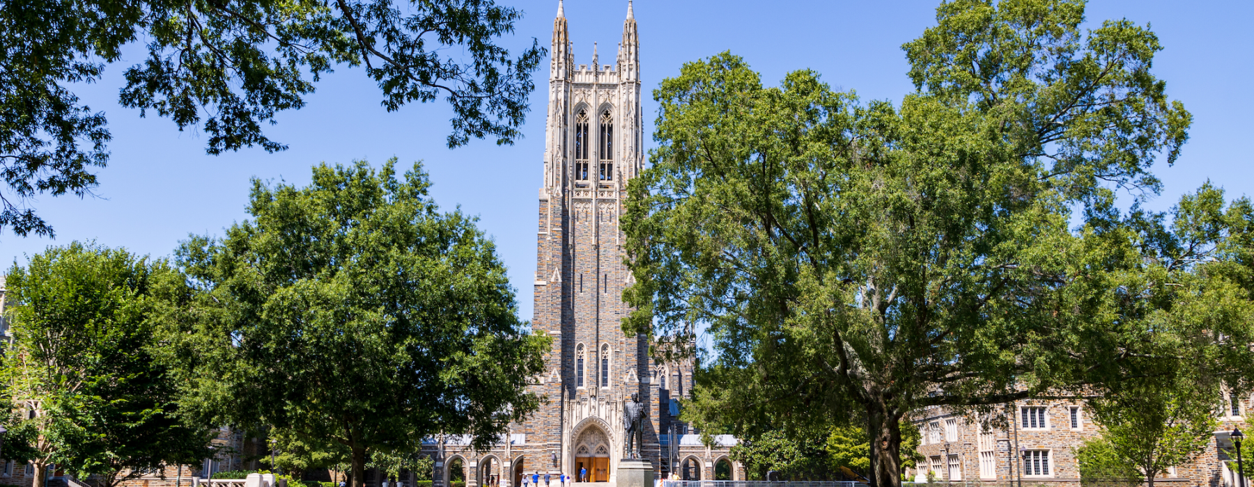 spacious exterior of a building located on the grounds of duke university